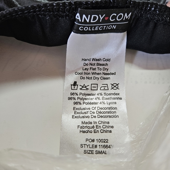 NEW Yandy Sexy Violent Red Ninja Three Piece Costume Set Size Small - Picture 3 of 5